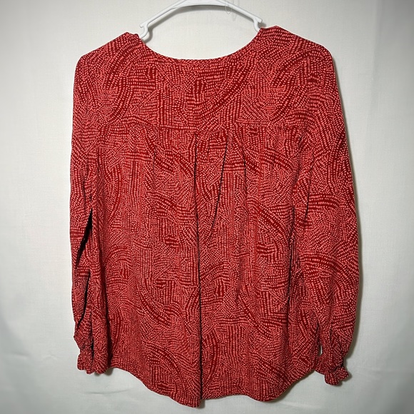 Know Rose Medium Pink & Rose Blouse with smocked sleeves - Picture 4 of 4